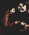 Der hl. Franz von Assisi und der Engel mit der Wasserflasche, 1636–38, Öl auf Leinwand, 129 × 98 cm, Real Academia de Bellas Artes de San Fernando, Madrid