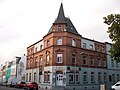 Apartment building in a corner, now a hotel