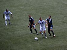 Miller in his debut against the San Jose Earthquakes on 22 July 2012 Kenny Miller Vancouver Whitecaps.jpg