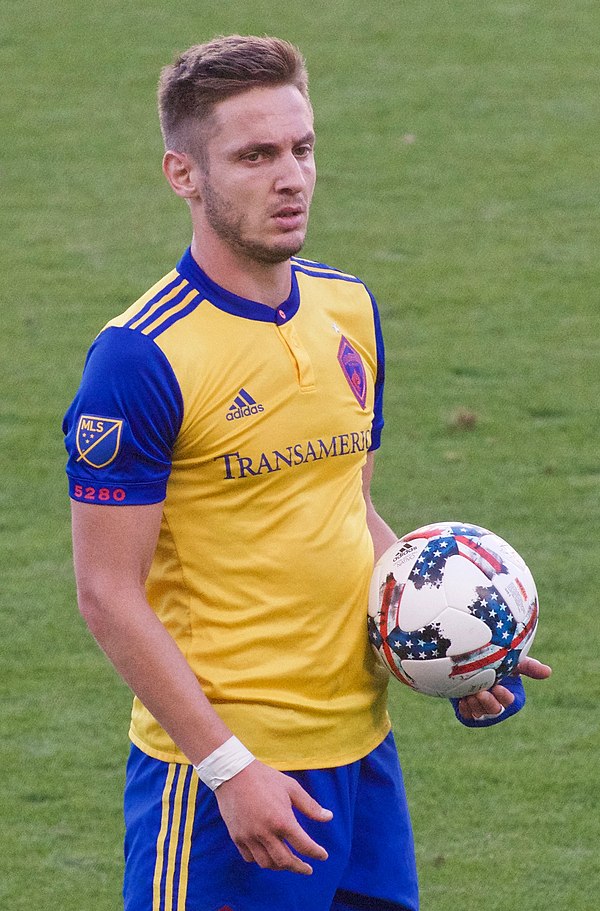 Doyle playing for the Colorado Rapids in 2017