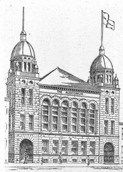 During the 1890s and early 1900s, Keystone Hall on Penn Street in Reading, Berks County, Pennsylvania served as the headquarters and armory of the Pen