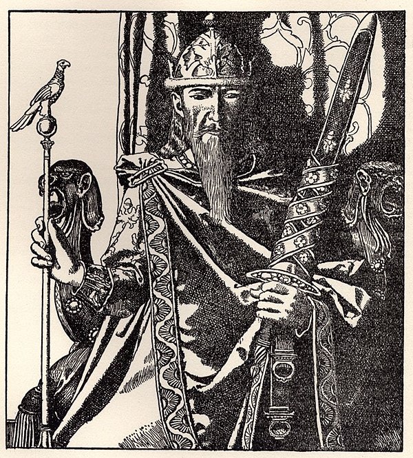 King Mark of Cornwall, drawn by Howard Pyle in 1905