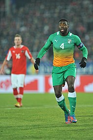 Toure playing for Ivory Coast in 2012. Kolo Toure 9007.JPG