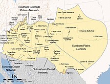 Map of the Southwestern United States as defined by the Learning Center of the American Southwest[121]