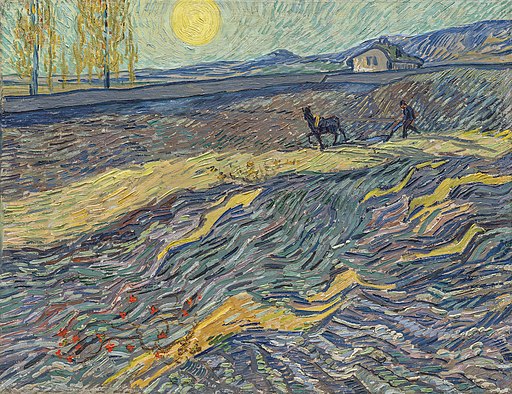 Laboureur dans un champ - van Gogh (1889-1890, Christie's)