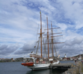 Lady Ellen, schooner in home port of Skärhamn, Sweden.