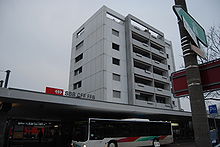 Train station and high-rise in Langenthal Langenthal stacidomo 041.jpg