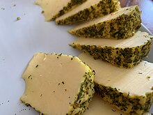 Latvian cheese with herbs Latvian Cheese.jpg