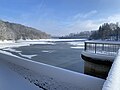 Überlauf - Blick über die Talsperre nach Osten