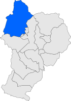 Ubicación del municipio en el mapa de la provincia