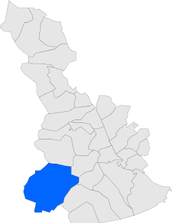 Localització de Begues respecte del Baix Llobregat.svg