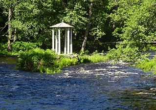 Ludvika ström med Ekotemplet