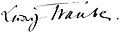 Ludwig Traube aláírása