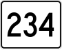 Route 234 marker