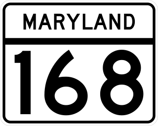 <span class="mw-page-title-main">Maryland Route 168</span> State highway in Anne Arundel County, Maryland, U.S., known as Nursery Rd