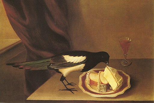 Magpie eating cake-rubens peale