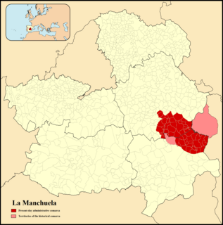 Manchuela Comarca in Castile-La Mancha Valencian Community, Spain