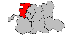 Canton de Cambrai-Ouest - Carte