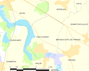 Poziția localității Thézy-Glimont