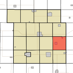 Karte, die Cedar Township, Calhoun County, Iowa.svg hervorhebt