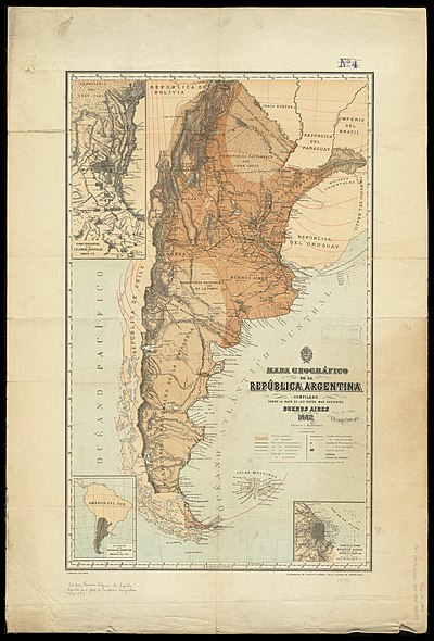 Map of Argentina by Francisco Latzina, 1882.jpg