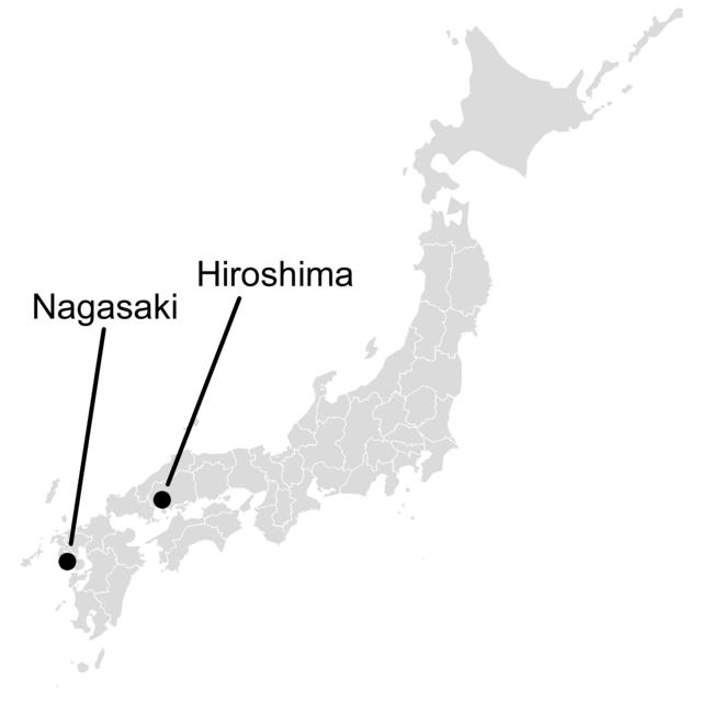 File:Map of Japan marking Nagasaki and Hiroshima with text.png 