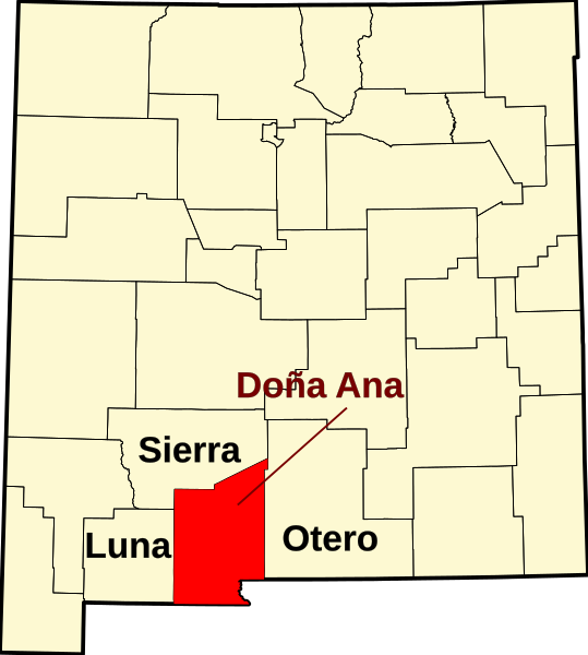 File:Map of New Mexico highlighting Doña Ana County.svg