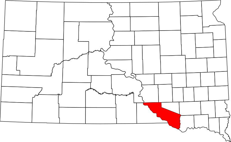 صورة:Map of South Dakota highlighting Charles Mix County.svg