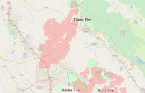 300px map of tubbs fire