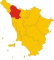 Collocatio finium Provinciae in Regione Tuscia.