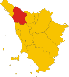 Provincia di Lucca – Mappa