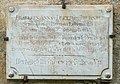 English: Gravestone for Anna von Dreer zu Thurnhub with inscription Deutsch: Grabstein für Anna von Dreer zu Thurnhub mit Inschrift