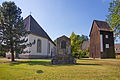 L'église Saint-Martin et le clocher en bois.