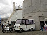 Locally custom-built vehicle used by John Paul II during his visit to Chile in 1987