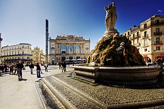 Montpellier is a city in southern France near the Mediterranean 