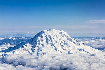 Mount Rainier from an aircraft