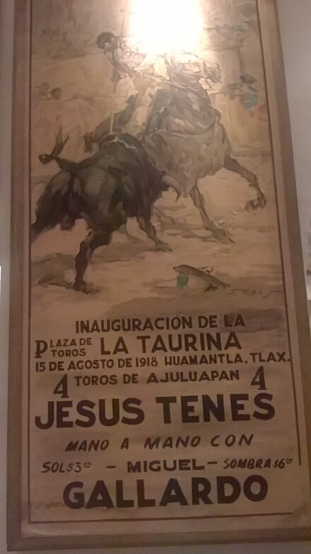 Bullfight poster in Museo Taurino