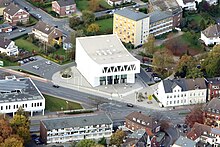 Luftbild der Städtischen Musikschule Hamm, nach dem Umbau, 2013