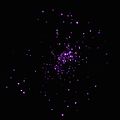 Image des jeunes étoiles de NGC 2024 réalisée en utilisant les données en rayons X de Chandra.