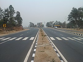 National Highway 33 near Ramgarh Cantonment