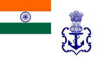 Flag of the Indian Navy (2001–2004)