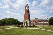 Barracks Bunch Clock Tower and Richard M. Sanchez Library