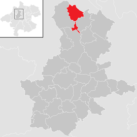 Poloha obce Neukirchen am Walde v okrese Grieskirchen (klikacia mapa)