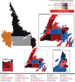 Newfoundland & Labrador general election 2021 - Winning party vote by riding