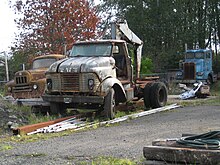 a dilapidated GMC BW5500 Hoquiam, Washington.