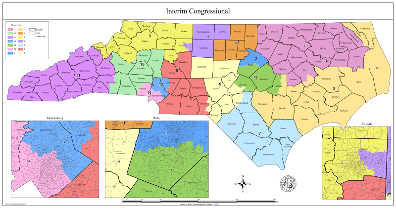 File:North Carolina Congressional Districts since 2023 (Special Masters Remedial Plan).svg