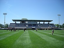 U-M Soccer Stadium as it appeared during the 2013 season Oakland vs. Michigan women's soccer 2013 01.jpg