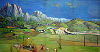 Oberbayrische Landschaft (1956) Privatbesitz