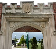 Surviving entrance of the Ocean City High School, Ocean City, New Jersey, 1924