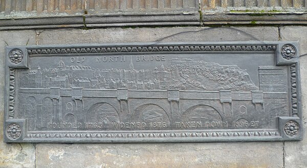 Old North Bridge plaque on the present bridge